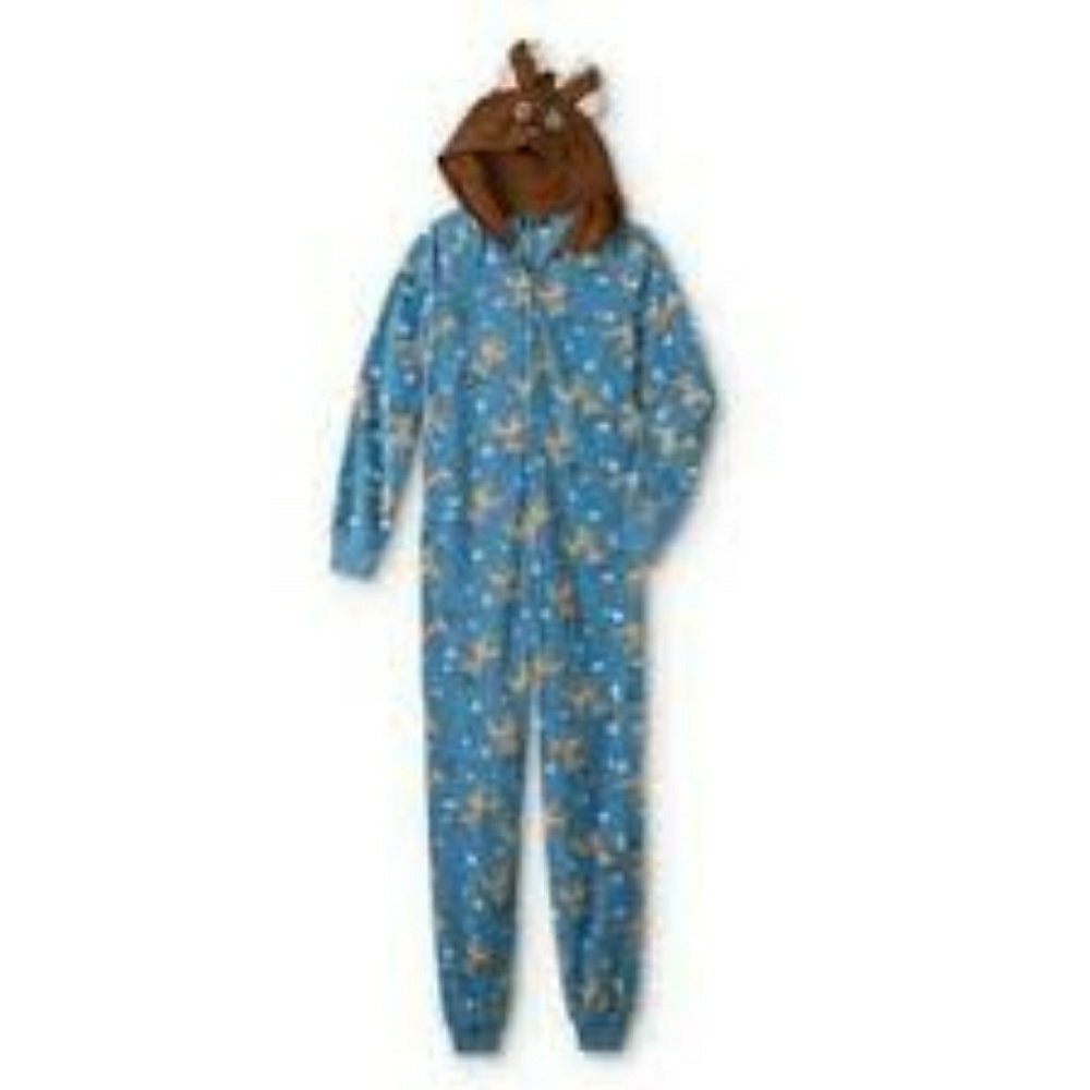 3 for $20 NWOT!! Reindeer antler hooded pajamas